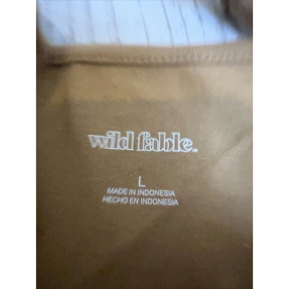 Wild fable Dress Bodycon Seamed Sleeveless Square neck Camel Women's L NWT - Picture 6 of 8